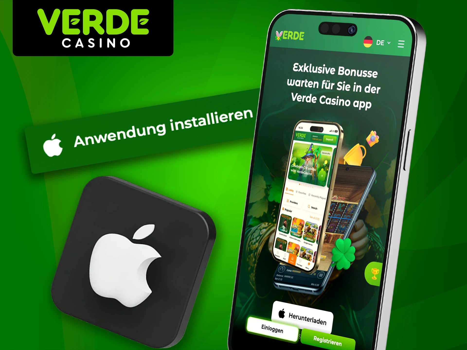 Mit der Verde Casino-App für iOS haben Sie schnellen Zugriff auf Ihre Wetten.