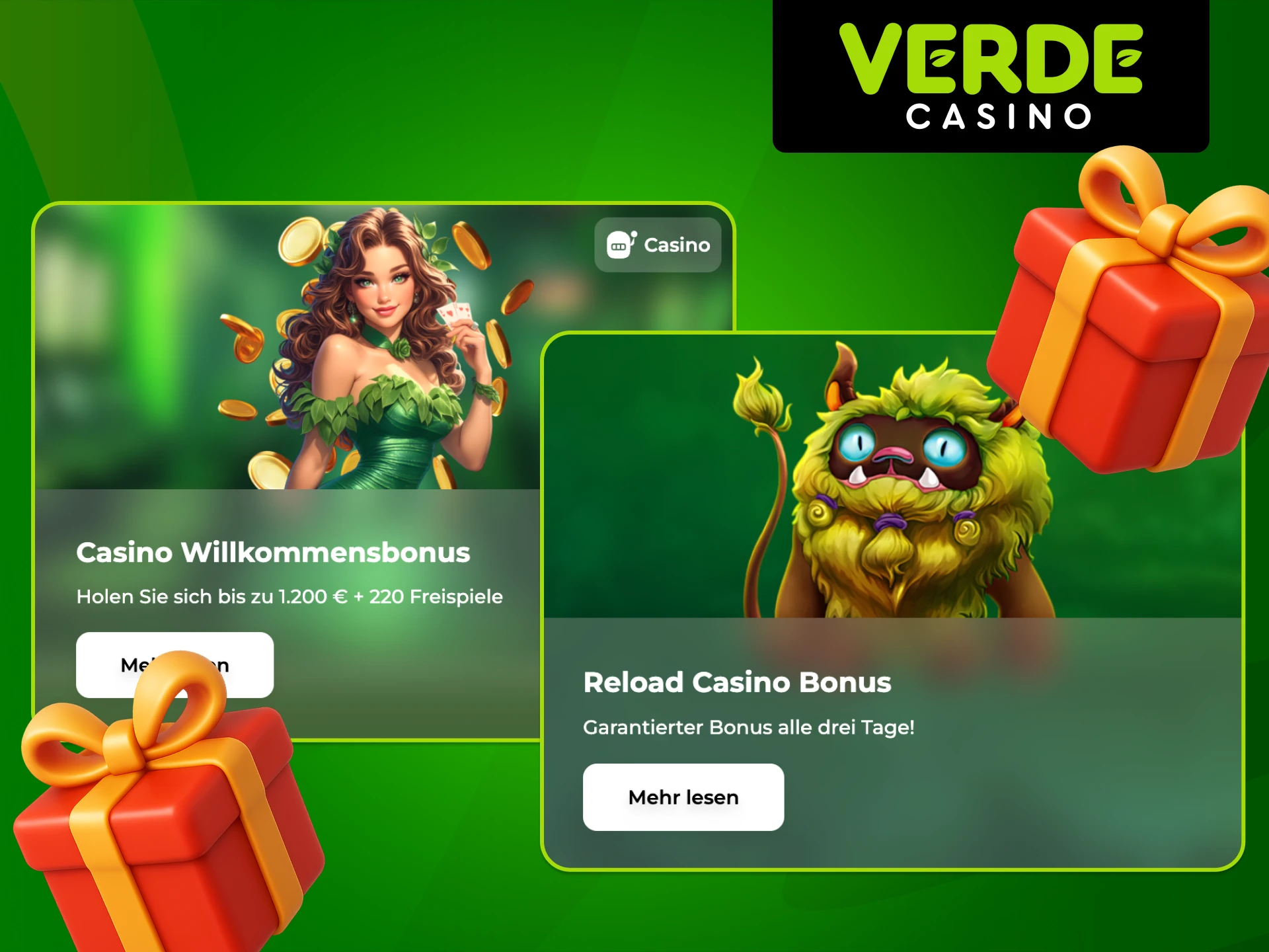 Profitiere von Aviator Boni bei Verde Casino.